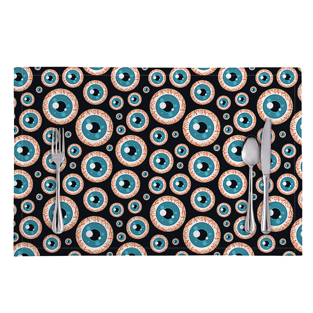 Creepy Eyeball Pattern Print Placemat