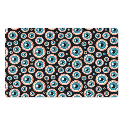 Creepy Eyeball Pattern Print Polyester Doormat