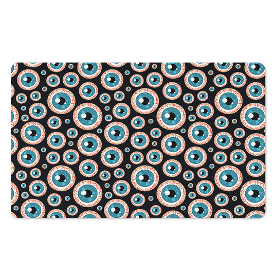 Creepy Eyeball Pattern Print Polyester Doormat