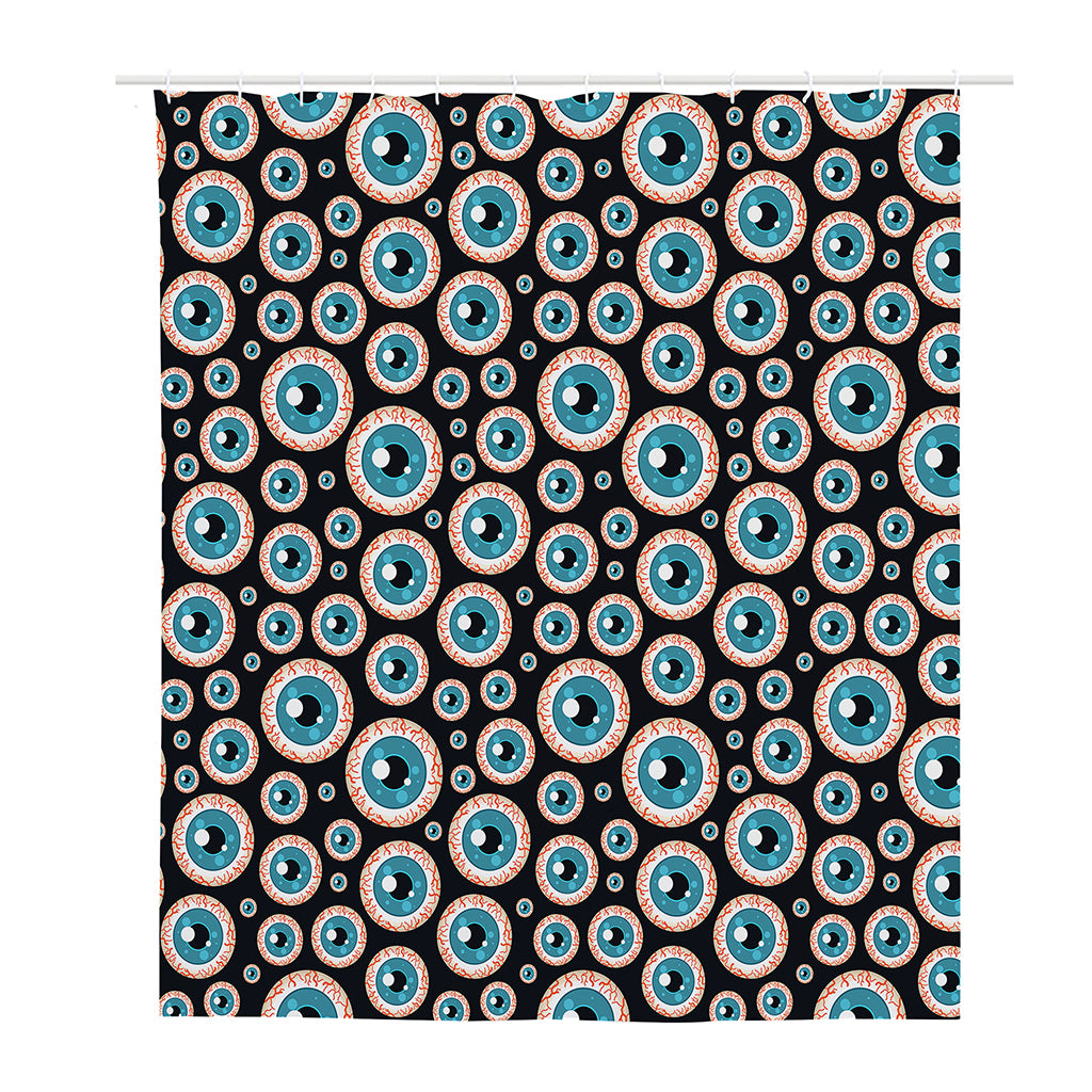 Creepy Eyeball Pattern Print Polyester Shower Curtain