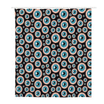 Creepy Eyeball Pattern Print Polyester Shower Curtain