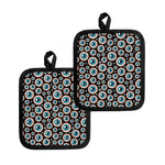 Creepy Eyeball Pattern Print Pot Holders