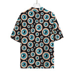 Creepy Eyeball Pattern Print Rayon Hawaiian Shirt