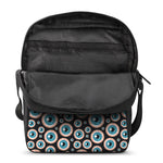 Creepy Eyeball Pattern Print Rectangular Crossbody Bag