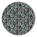 Creepy Eyeball Pattern Print Round Floor Mat