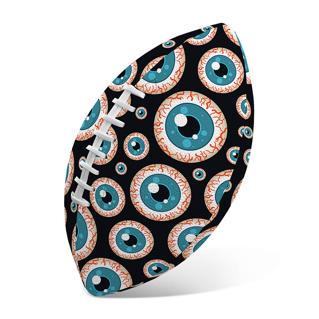 Creepy Eyeball Pattern Print Rugby Ball