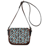 Creepy Eyeball Pattern Print Saddle Bag