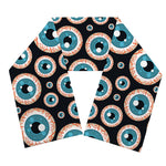 Creepy Eyeball Pattern Print Scarf