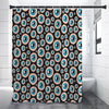 Creepy Eyeball Pattern Print Shower Curtain