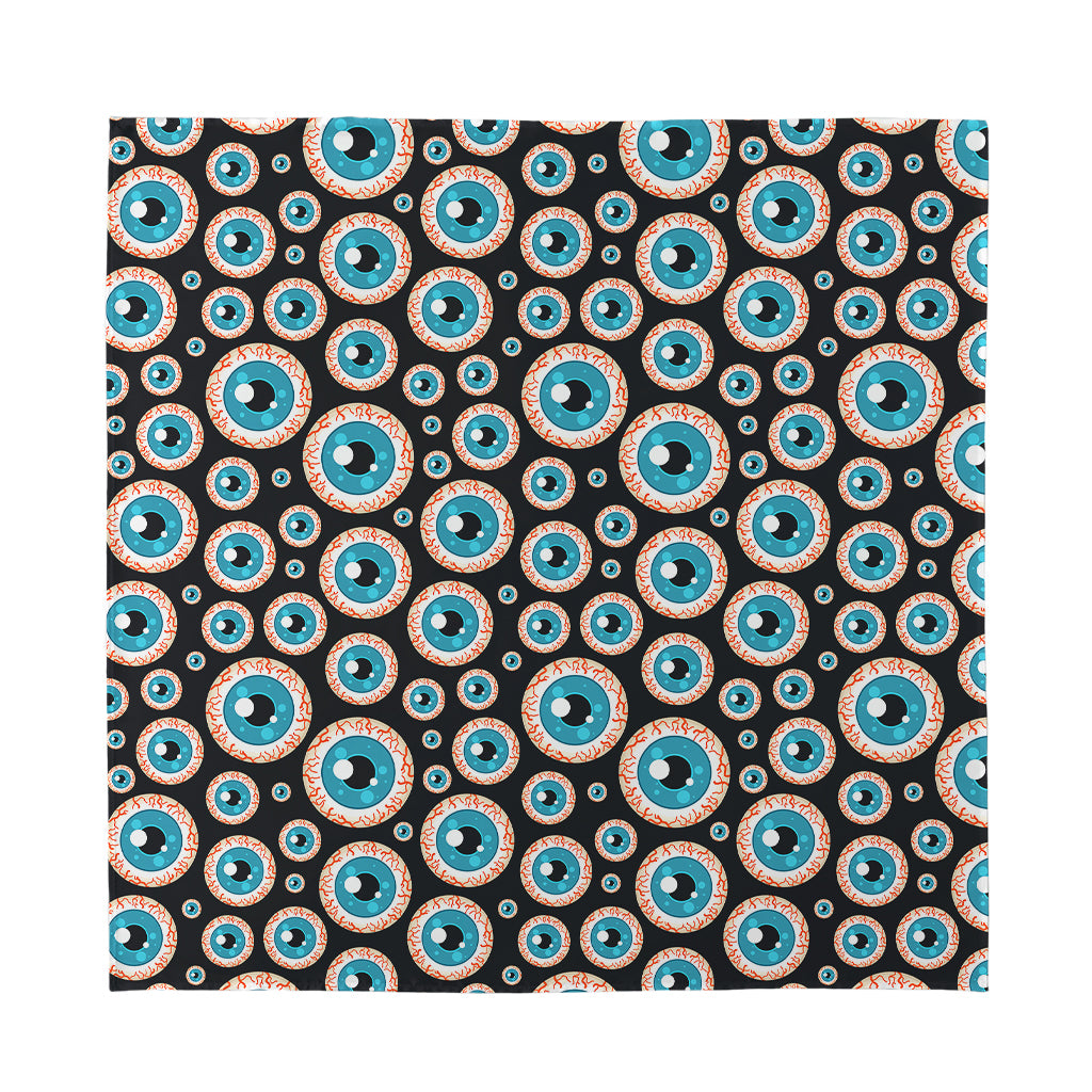 Creepy Eyeball Pattern Print Silk Bandana