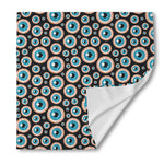 Creepy Eyeball Pattern Print Silk Bandana
