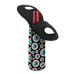 Creepy Eyeball Pattern Print Single Neoprene Wine Tote