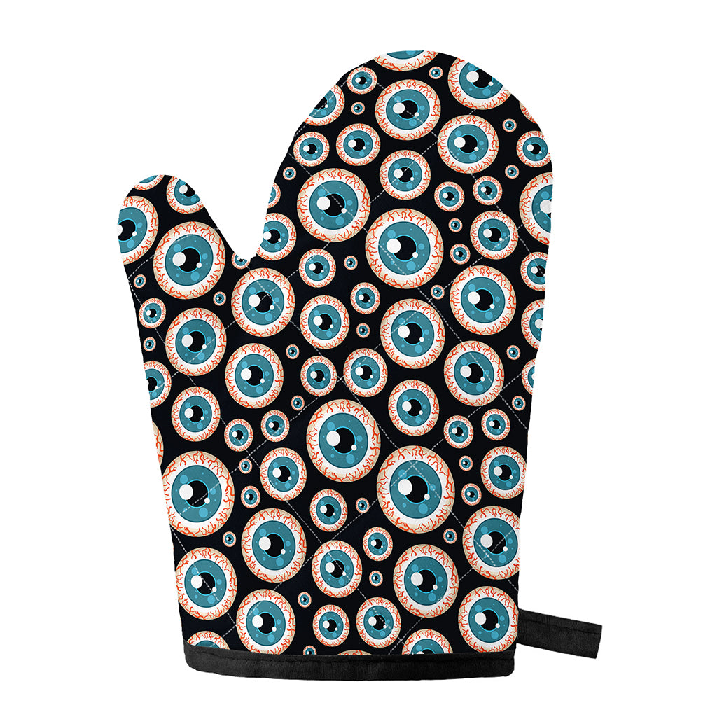 Creepy Eyeball Pattern Print Single Oven Mitt