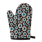 Creepy Eyeball Pattern Print Single Oven Mitt