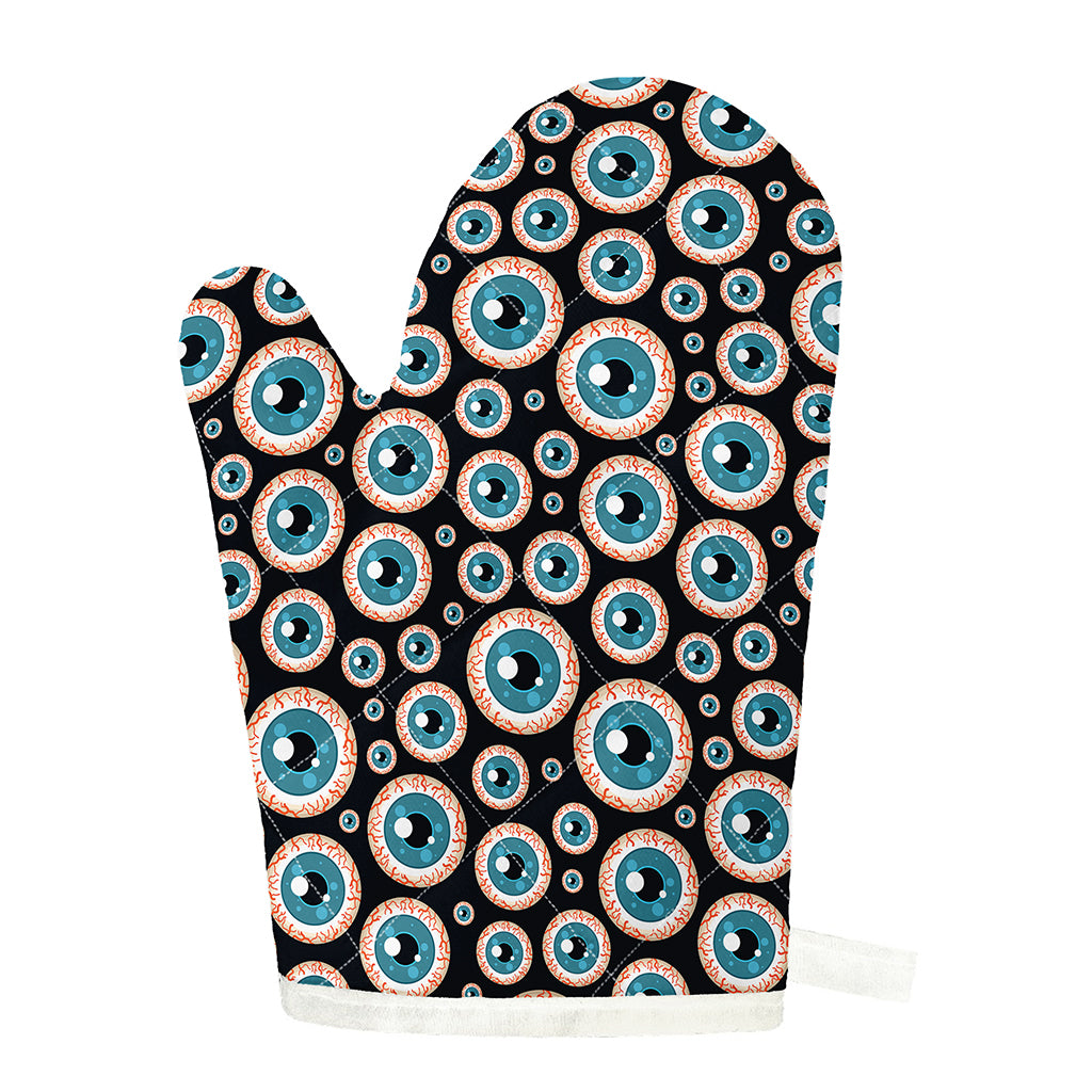 Creepy Eyeball Pattern Print Single Oven Mitt