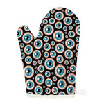 Creepy Eyeball Pattern Print Single Oven Mitt