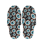 Creepy Eyeball Pattern Print Slippers