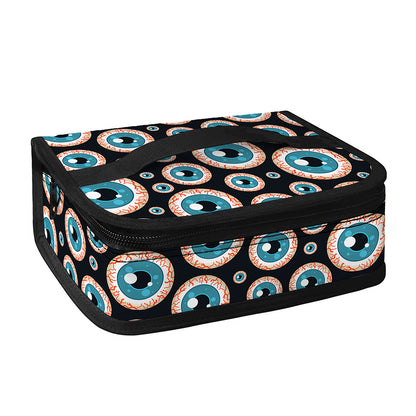 Creepy Eyeball Pattern Print Small Lunch Bag