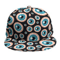 Creepy Eyeball Pattern Print Snapback Cap