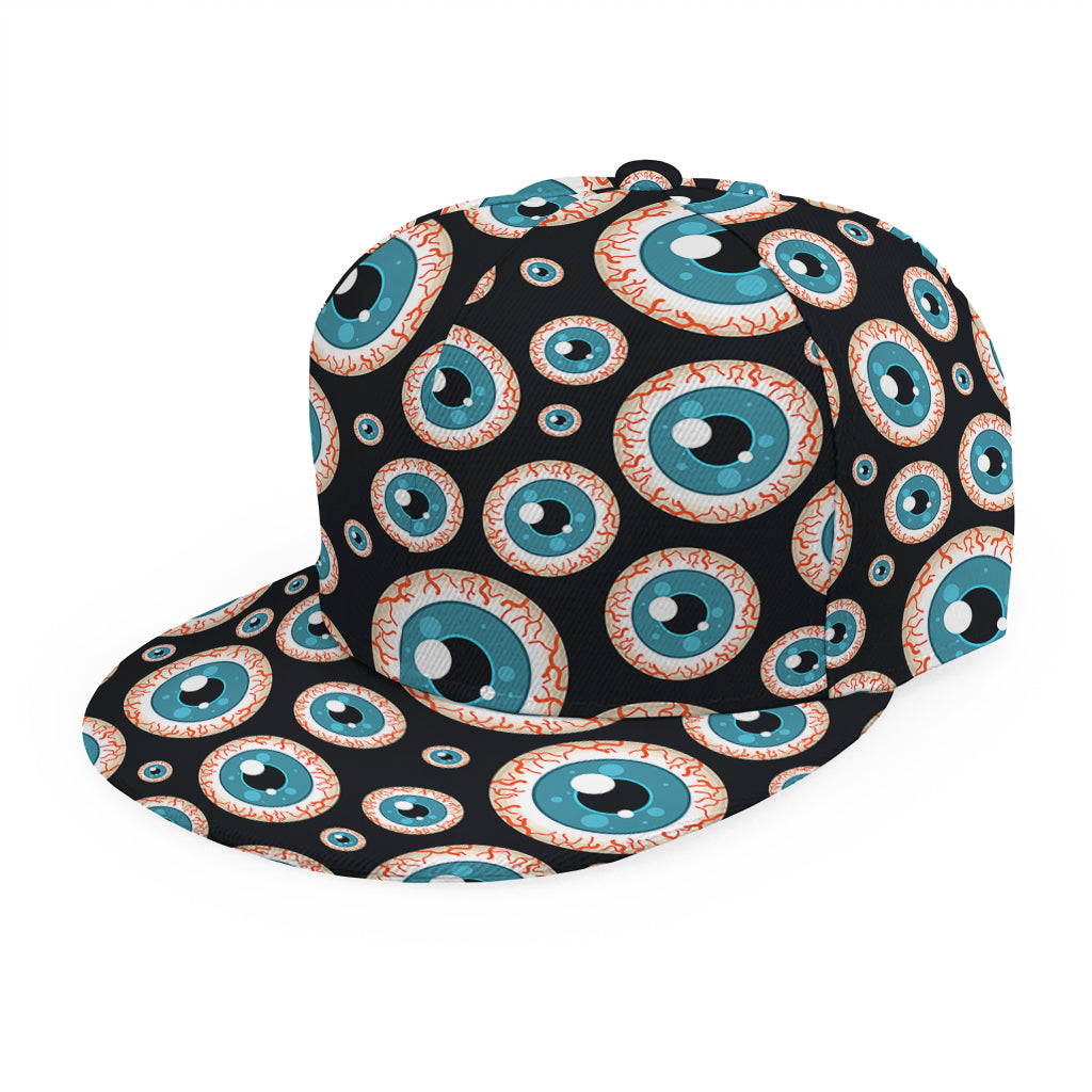 Creepy Eyeball Pattern Print Snapback Cap
