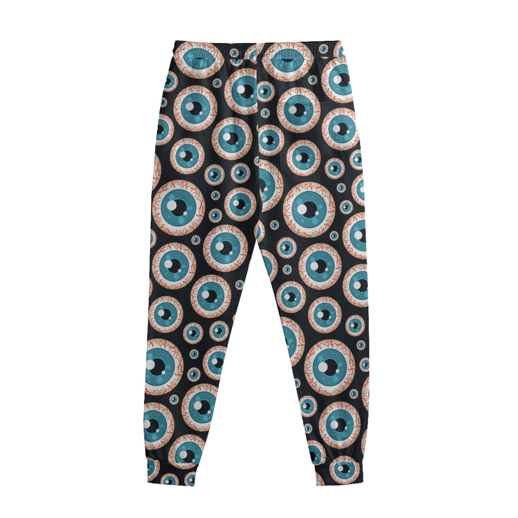 Creepy Eyeball Pattern Print Sweatpants