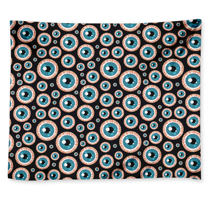 Creepy Eyeball Pattern Print Tapestry