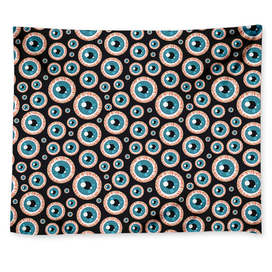 Creepy Eyeball Pattern Print Tapestry