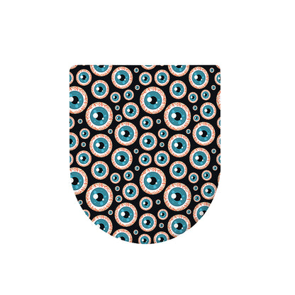 Creepy Eyeball Pattern Print Toilet Lid Cover