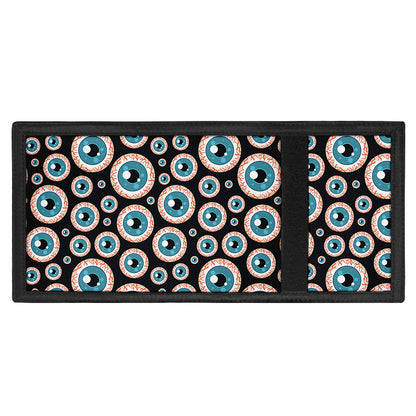 Creepy Eyeball Pattern Print Trifold Wallet