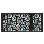 Creepy Eyeball Pattern Print Trifold Wallet