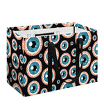 Creepy Eyeball Pattern Print Utility Tote Bag
