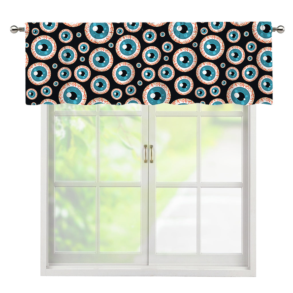 Creepy Eyeball Pattern Print Window Valance