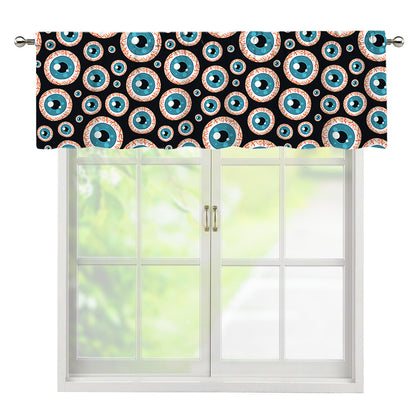 Creepy Eyeball Pattern Print Window Valance