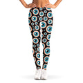 Creepy Eyeball Pattern Print Women's Leggings