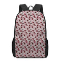 Creepy Red Eyeball Pattern Print 17 Inch Backpack
