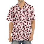 Creepy Red Eyeball Pattern Print Aloha Shirt