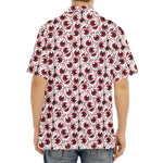 Creepy Red Eyeball Pattern Print Aloha Shirt