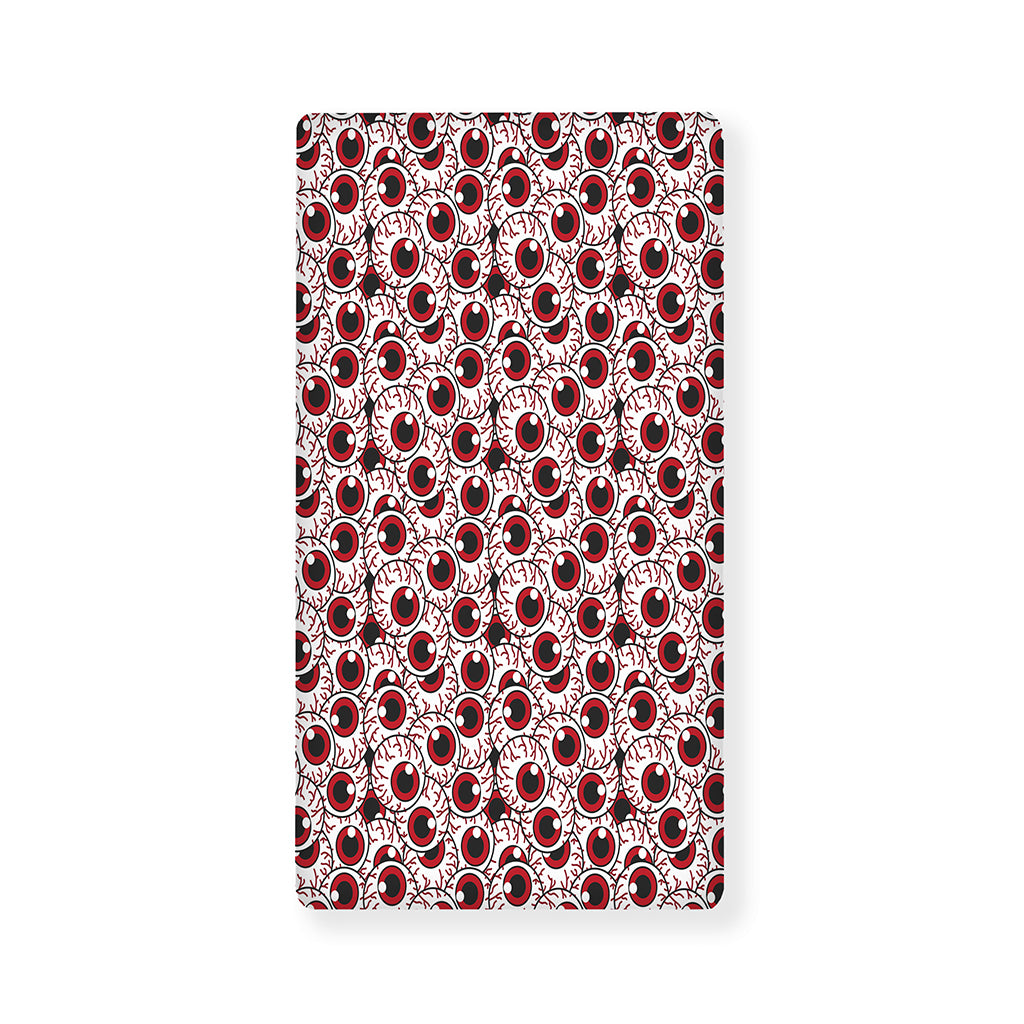 Creepy Red Eyeball Pattern Print Baby Crib Sheet