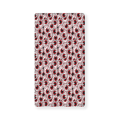 Creepy Red Eyeball Pattern Print Baby Crib Sheet