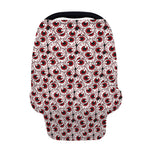 Creepy Red Eyeball Pattern Print Baby Seat Cover