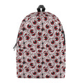 Creepy Red Eyeball Pattern Print School Backpack