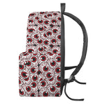 Creepy Red Eyeball Pattern Print Backpack