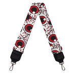 Creepy Red Eyeball Pattern Print Bag Strap