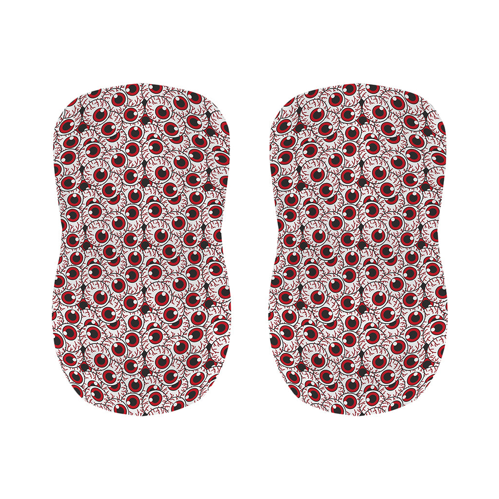 Creepy Red Eyeball Pattern Print Bar Stool Covers