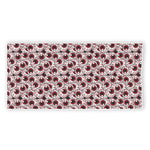 Creepy Red Eyeball Pattern Print Beach Towel
