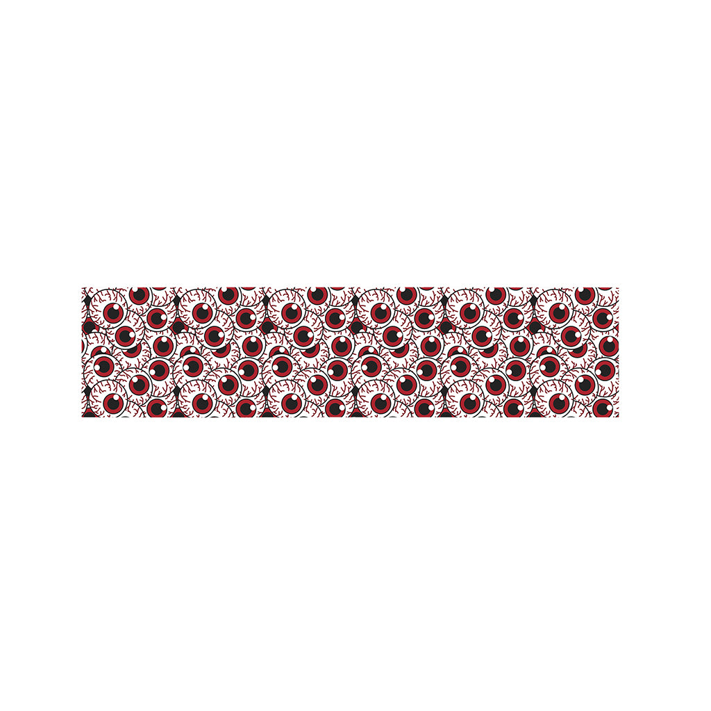 Creepy Red Eyeball Pattern Print Bed Runner