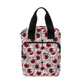 Creepy Red Eyeball Pattern Print Bible Tote Bag