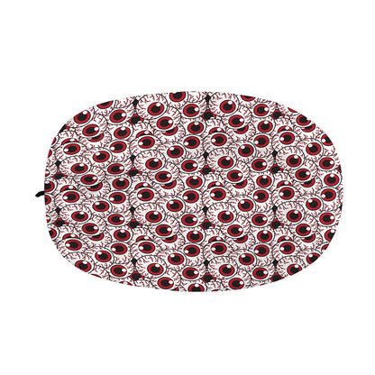 Creepy Red Eyeball Pattern Print Car Side Mirror Covers