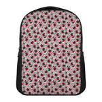 Creepy Red Eyeball Pattern Print Casual Backpack