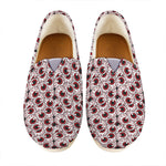 Creepy Red Eyeball Pattern Print Casual Shoes